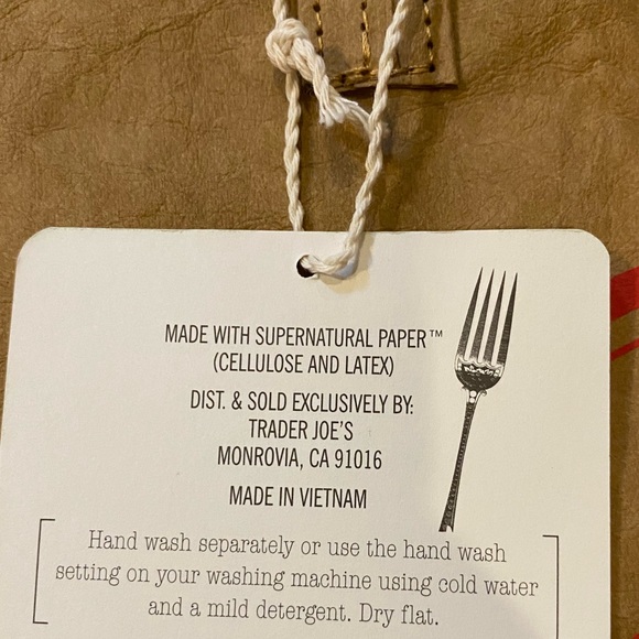 Trader Joe’s Bag Washable Paper grocery bag - Picture 4 of 8